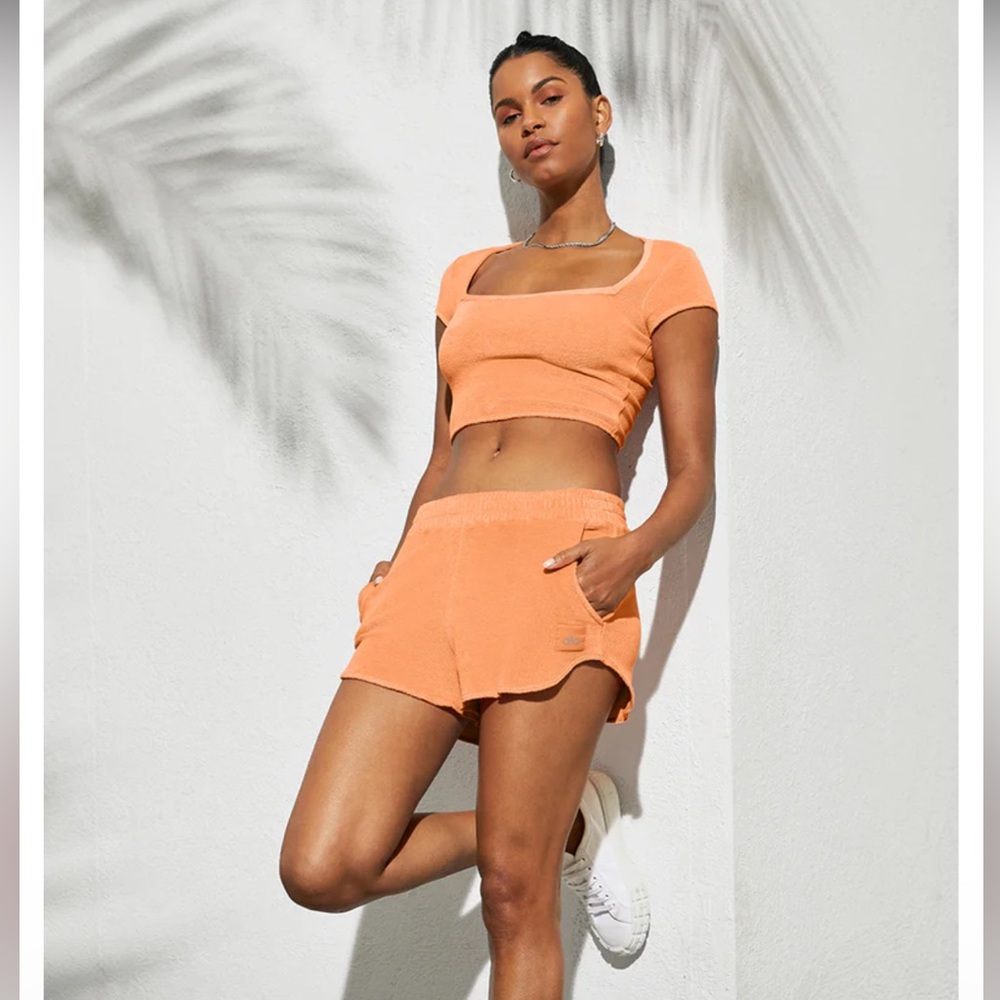 Alo Terry Beachside Short Sleeve small